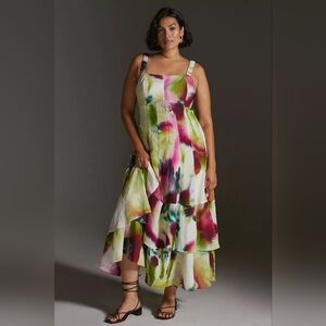 NWT Anthropologie Tiered Maxi Dress 14